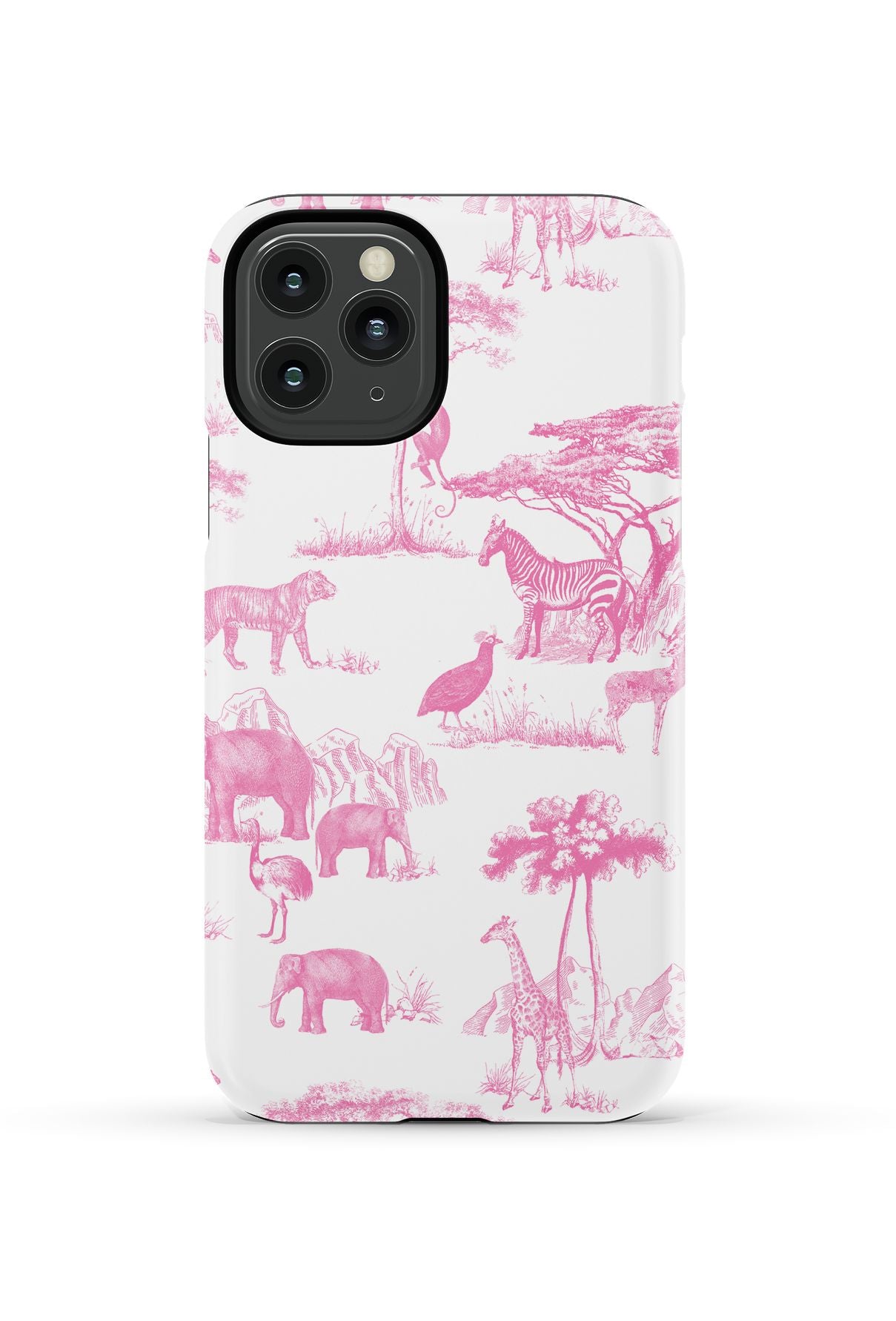 Safari Toile iPhone Case Phone Case Pink / iPhone 11 Pro / Tough Katie Kime