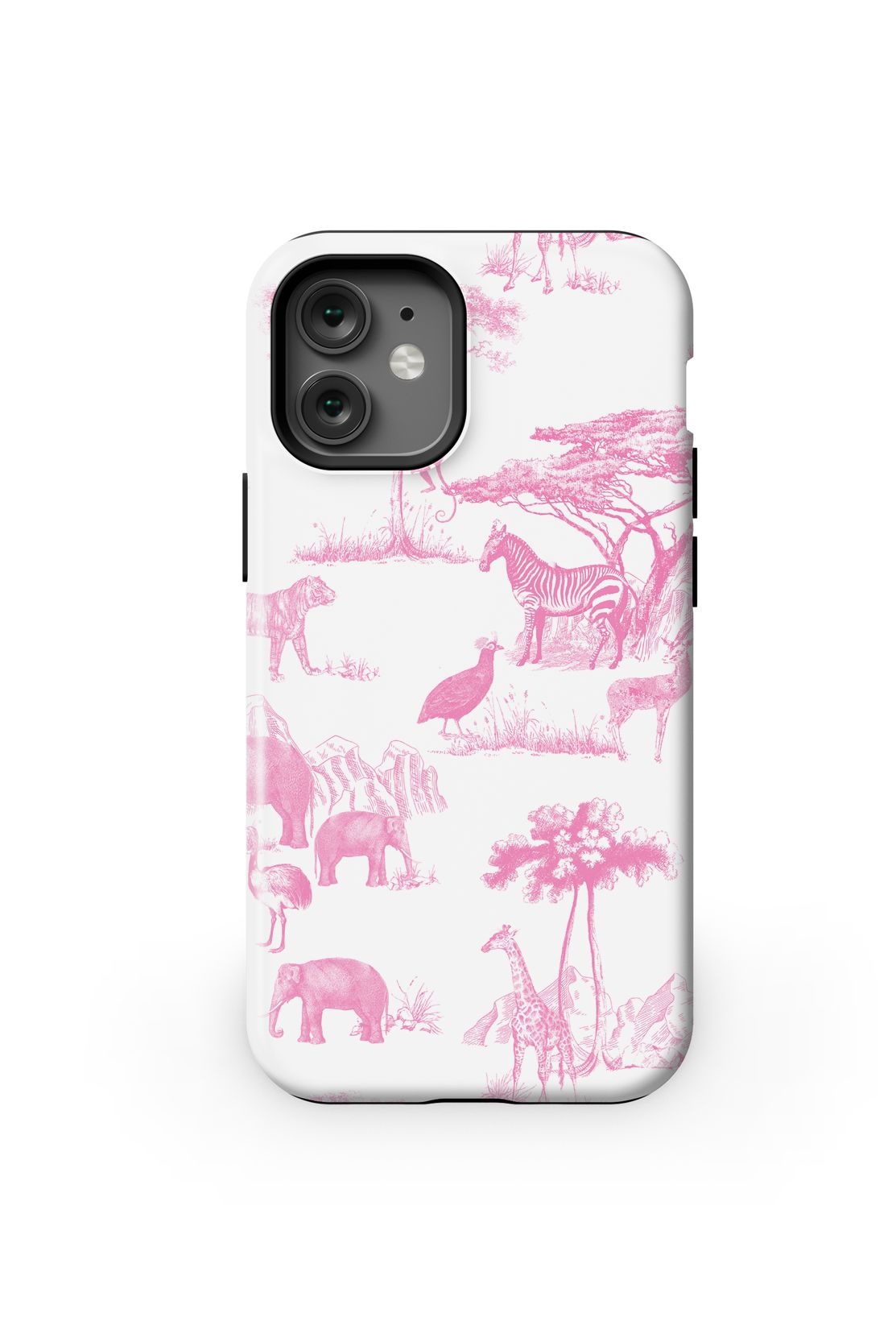 Safari Toile iPhone Case Phone Case Pink / iPhone 12 Mini / MagSafe Tough Katie Kime