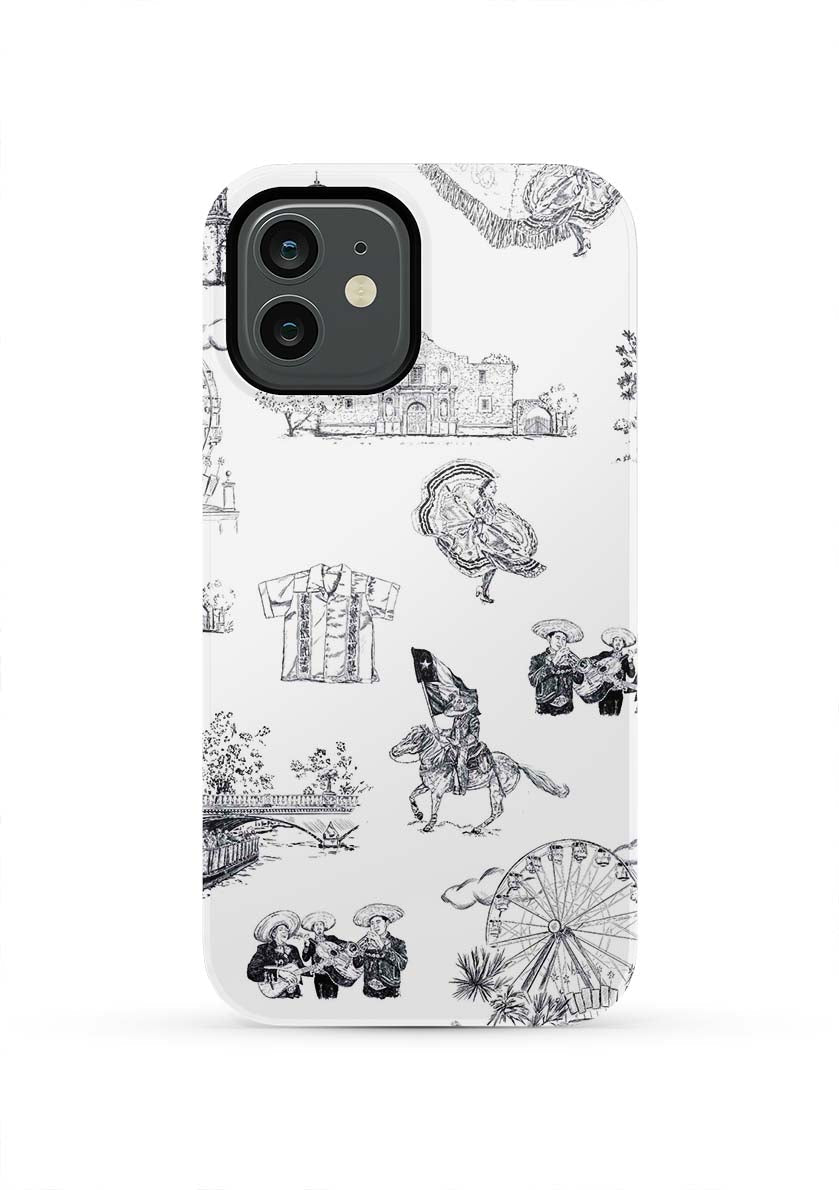 San Antonio Toile iPhone Case Phone Case Tough / iPhone 12 / Black Katie Kime