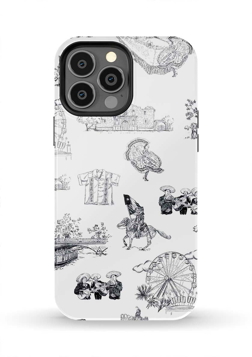 San Antonio Toile iPhone Case Phone Case Tough / iPhone 13 Pro Max / Black Katie Kime