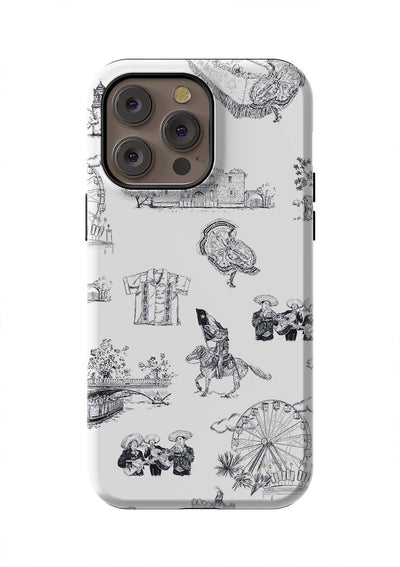 San Antonio Toile iPhone Case Phone Case Tough / iPhone 14 Pro Max / Black Katie Kime