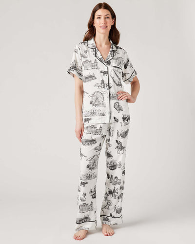 San Antonio Toile Pajama Pants Set Pajama Set Katie Kime