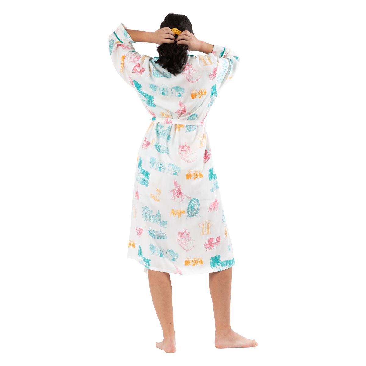 San Antonio Toile Robe Robe Katie Kime