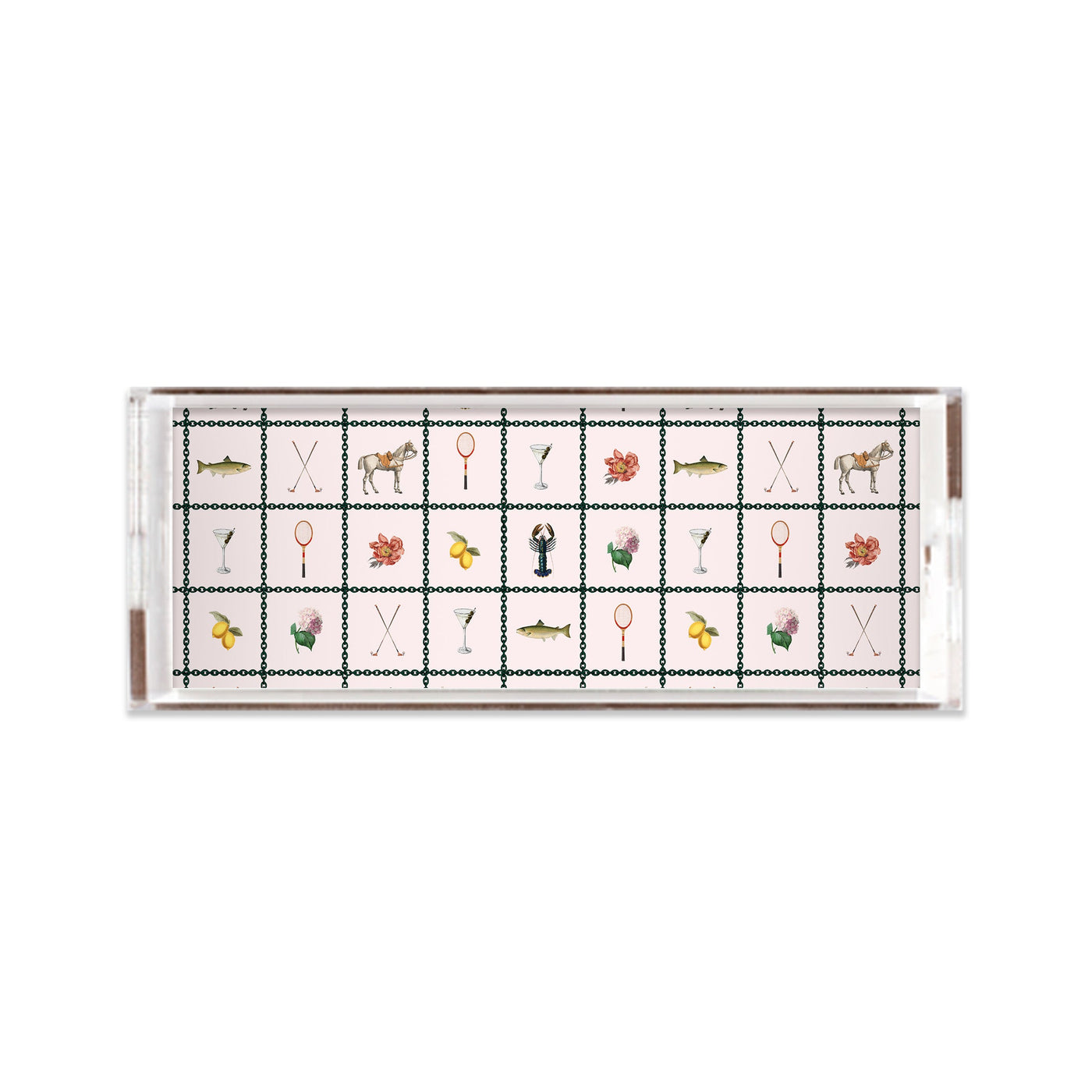 Savannah Lucite Tray Lucite Trays Multi / 11x4 Katie Kime