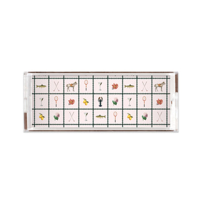 Savannah Lucite Tray Lucite Trays Multi / 11x4 Katie Kime