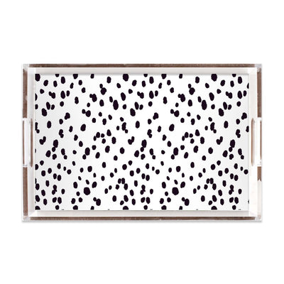 Lucite Trays Black / 11x17 Seeing Spots Lucite Tray Katie Kime
