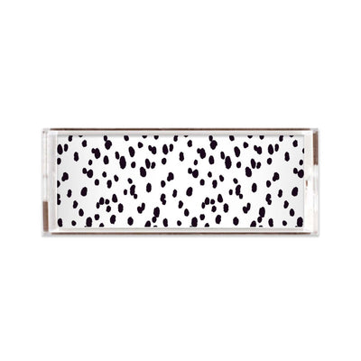 Seeing Spots Lucite Tray Lucite Trays Black / 11x4 Katie Kime