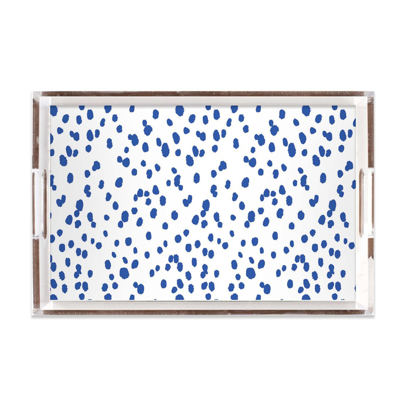 Lucite Trays Blue / 11x17 Seeing Spots Lucite Tray Katie Kime