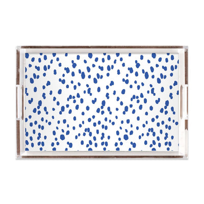 Seeing Spots Lucite Tray Lucite Trays Blue / 11x17 Katie Kime