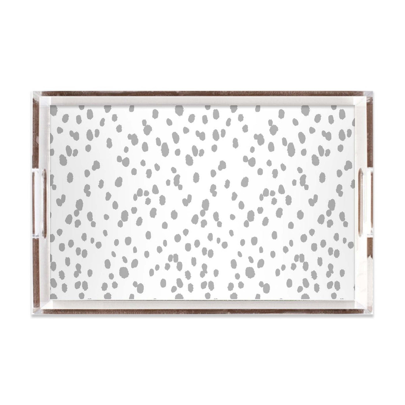 Seeing Spots Lucite Tray Lucite Trays Grey / 11x17 Katie Kime