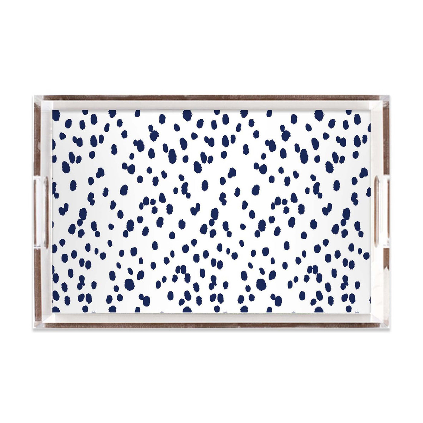 Lucite Trays Navy / 11x17 Seeing Spots Lucite Tray Katie Kime