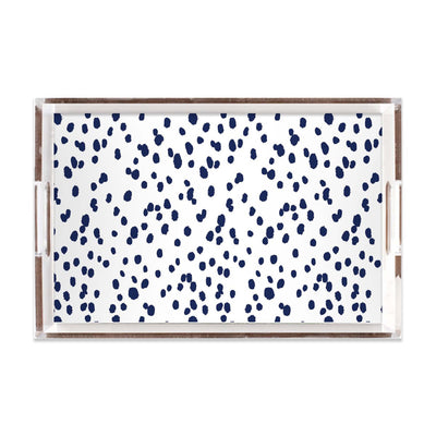 Seeing Spots Lucite Tray Lucite Trays Navy / 11x17 Katie Kime