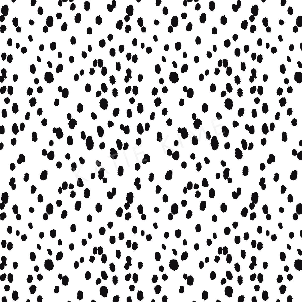 Seeing Spots Peel & Stick Wallpaper Peel & Stick Wallpaper Black / 24" x 144" Katie Kime