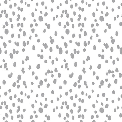 Seeing Spots Peel & Stick Wallpaper Peel & Stick Wallpaper Grey / 24" x 144" Katie Kime