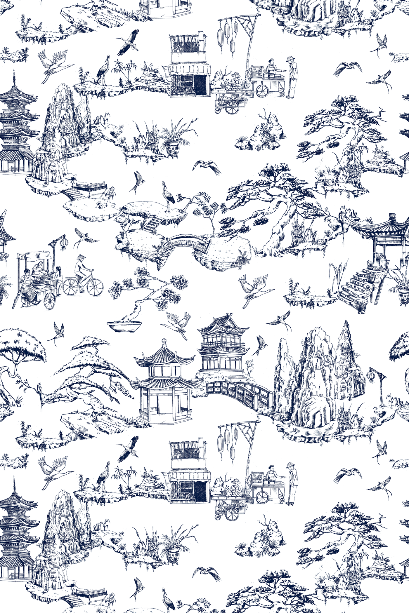 Shangri La Traditional Wallpaper Wallpaper Katie Kime
