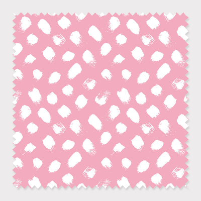 Fabric White Pink / Cotton / Sample Sorrento Fabric Katie Kime