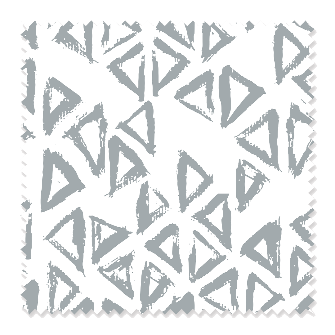 Fabric Grey / Cotton / Sample Stamped Fabric Katie Kime