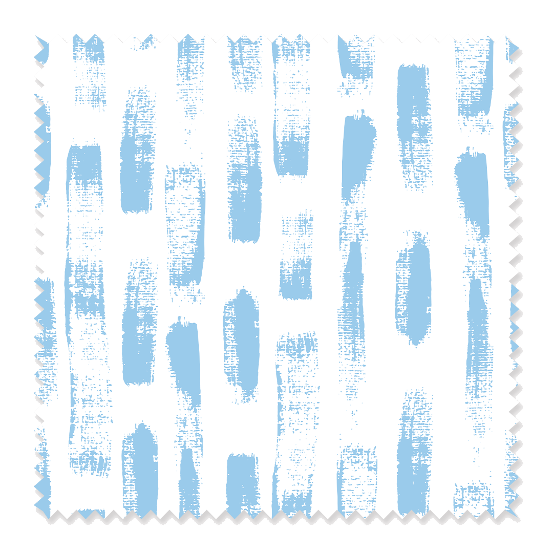 Fabric Light Blue / Cotton / Sample Star Drop Fabric Katie Kime