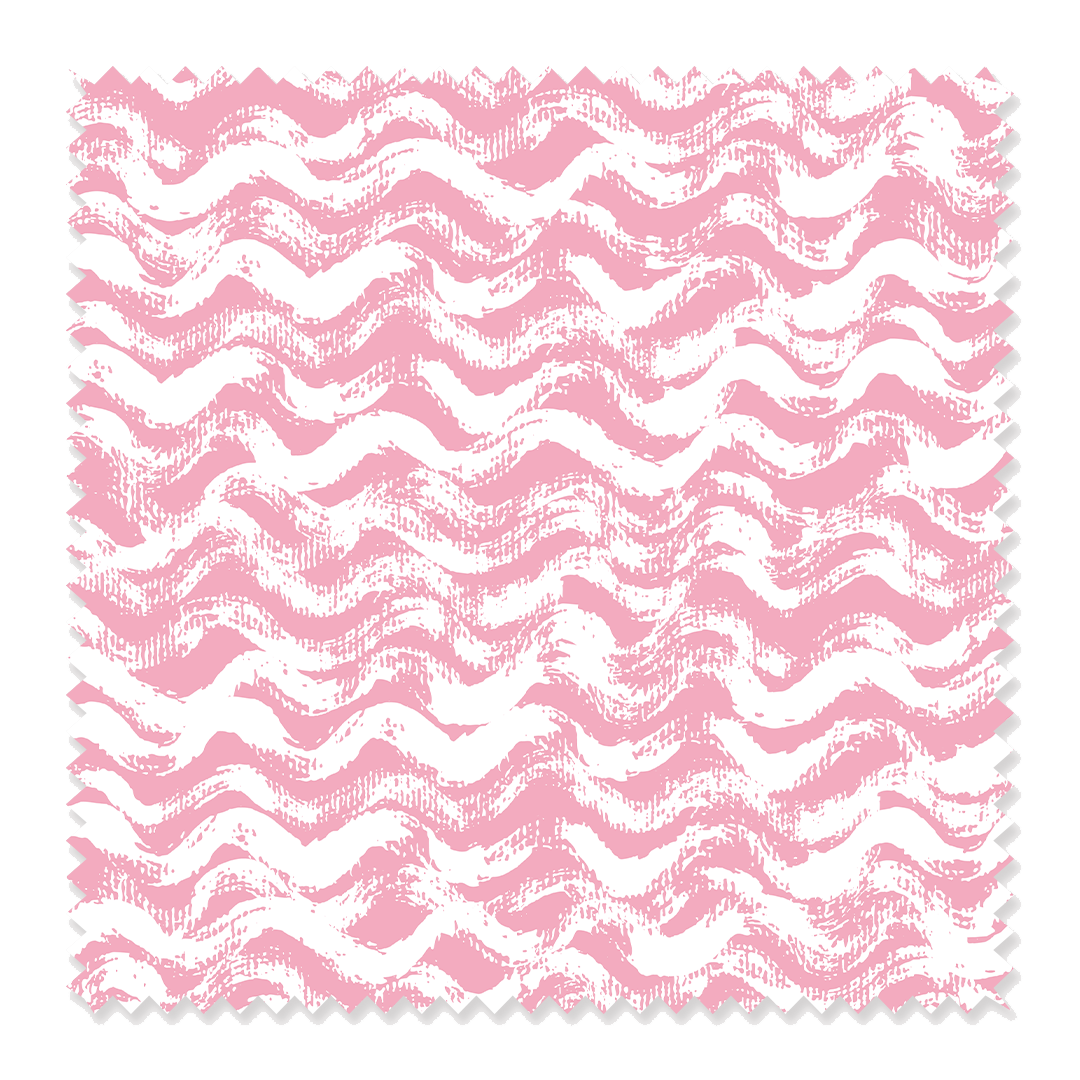 Fabric White Pink / Cotton / Sample Static Fabric Katie Kime