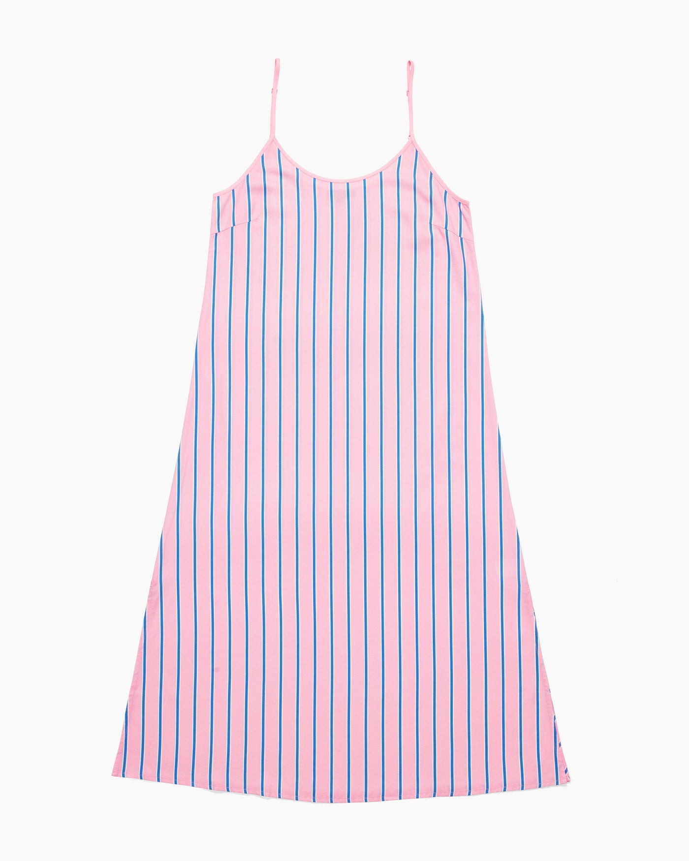 Tailored Stripe Sleep Slip Dress Pajama Dress Katie Kime