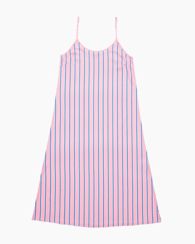 Tailored Stripe Sleep Slip Dress Pajama Dress Katie Kime