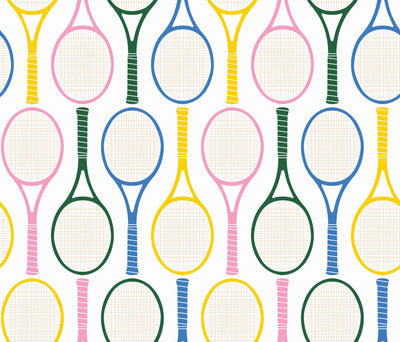 Tennis Time Fabric Fabric By The Yard / Cotton / Multi Katie Kime