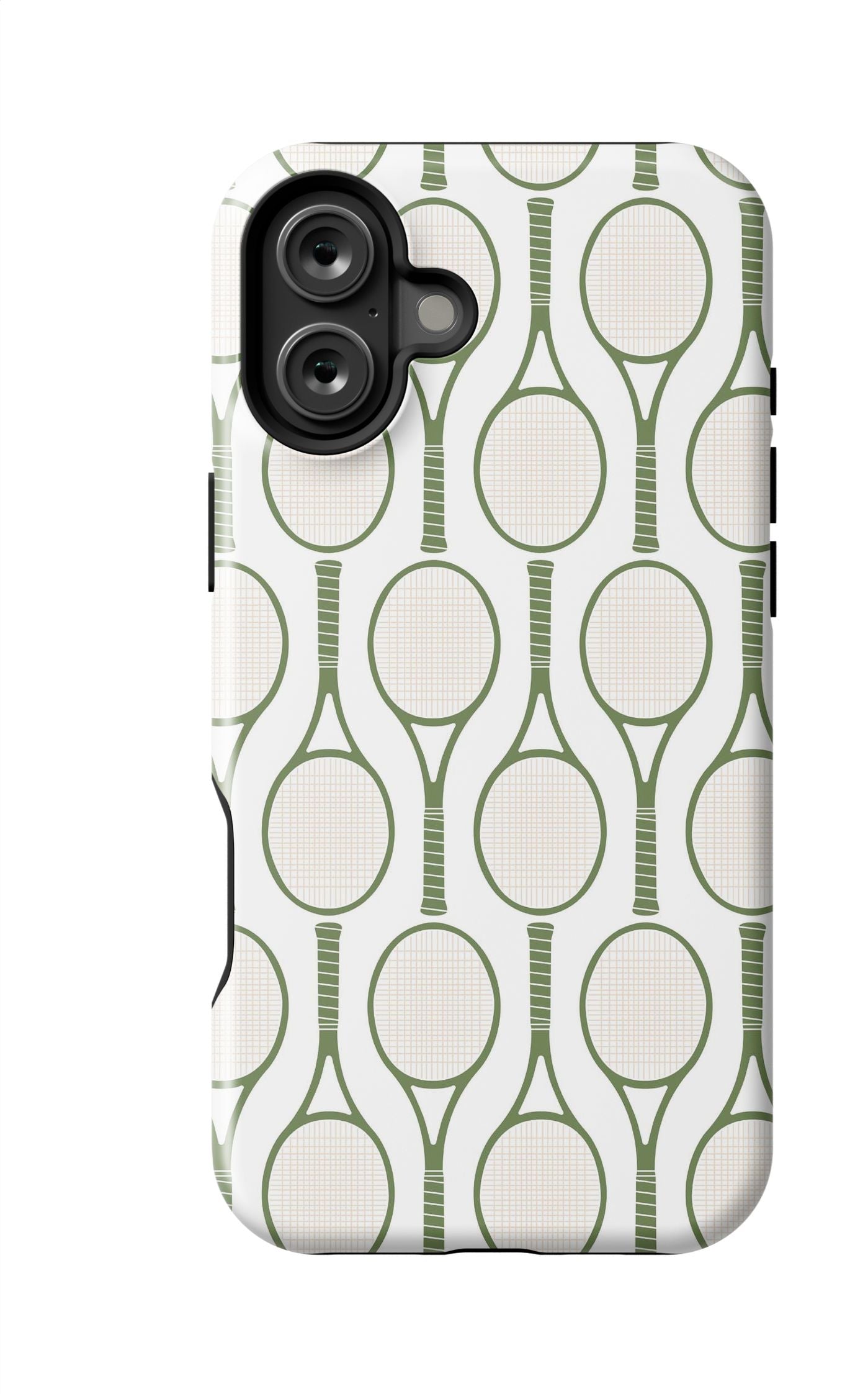 Tennis Time iPhone Case Phone Case Green / iPhone 16 Plus / Tough Katie Kime