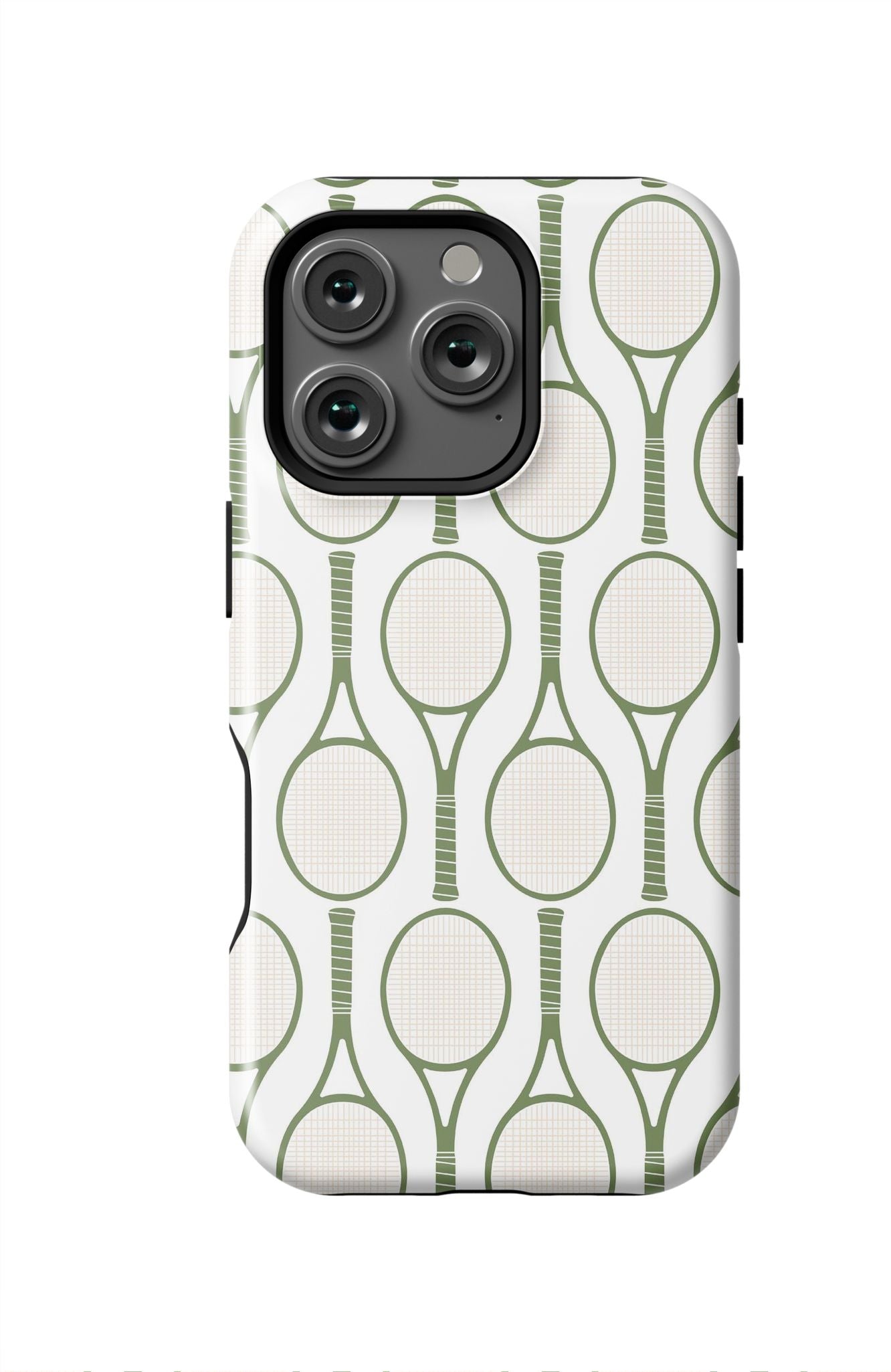 Tennis Time iPhone Case Phone Case Green / iPhone 16 Pro / Tough Katie Kime