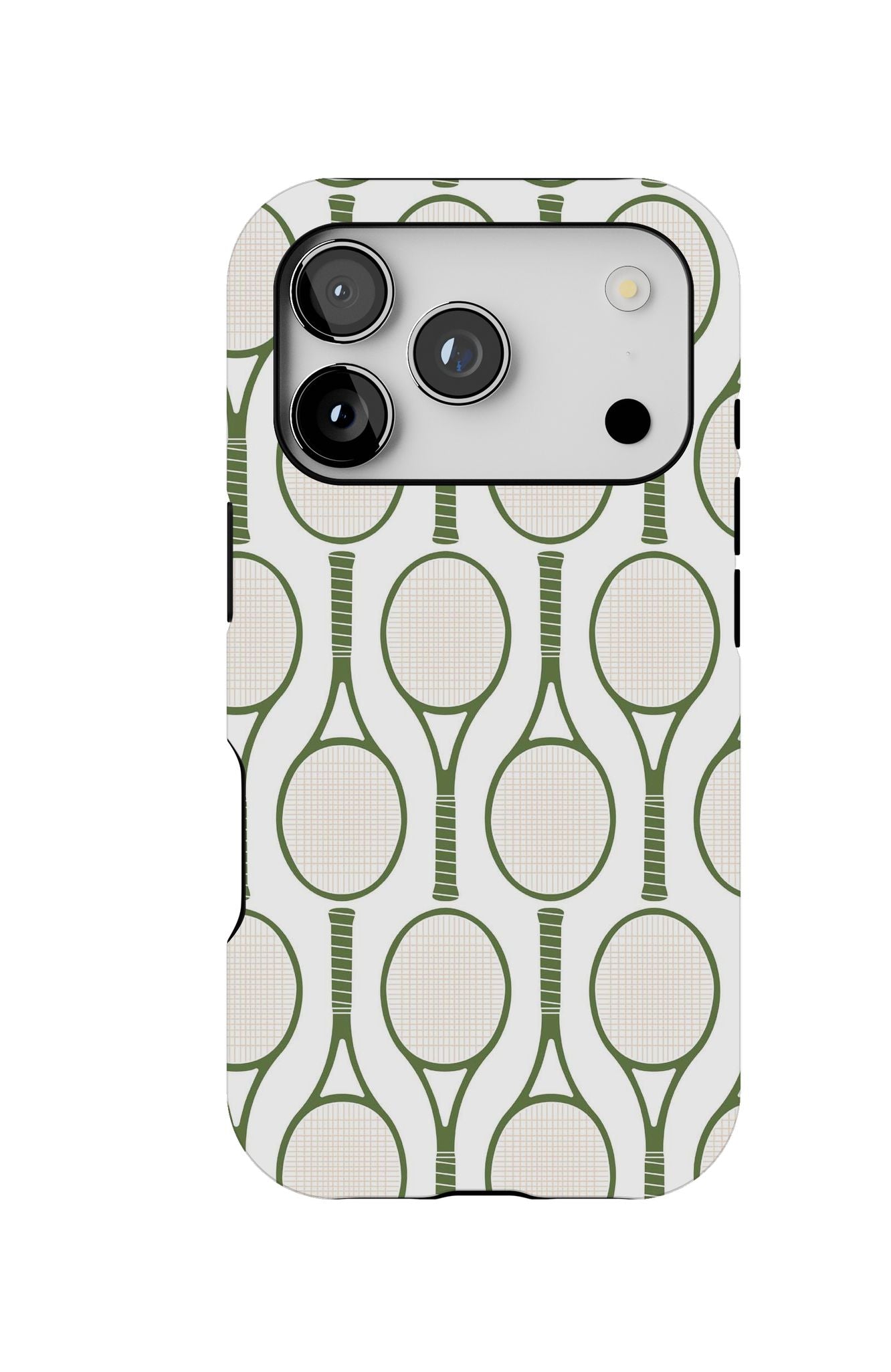 Tennis Time iPhone Case Phone Case Green / iPhone 17 Pro / MagSafe Tough Katie Kime