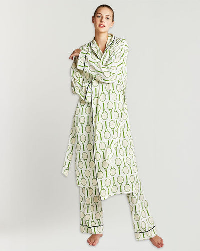 Tennis Time Robe Robe Green / S/M Katie Kime