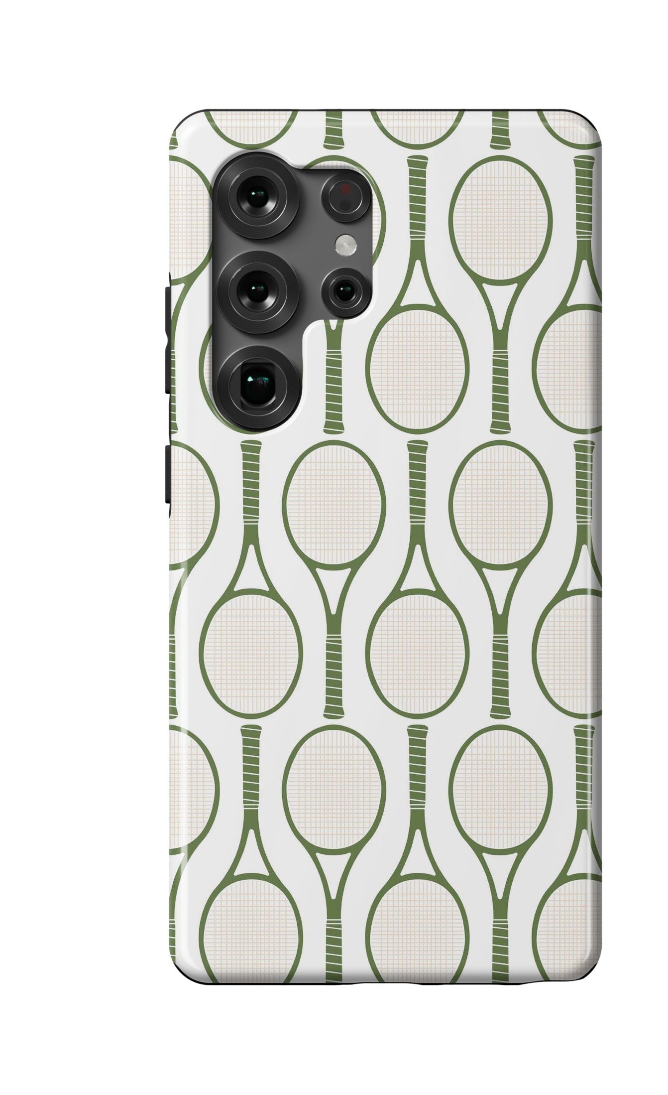 Tennis Time Samsung Phone Case Phone Case Green / Galaxy S25 Ultra / Tough Katie Kime