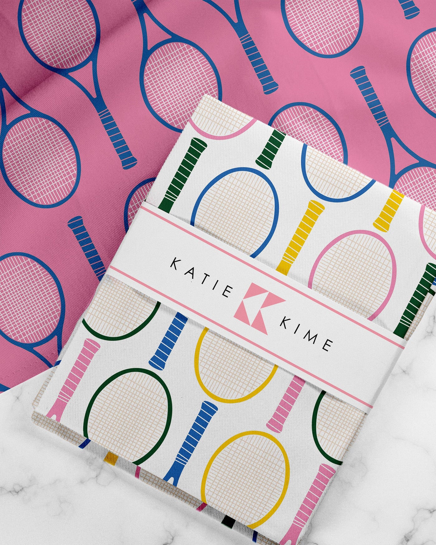 Tennis Time Tea Towel Set Tea Towel Multi Katie Kime