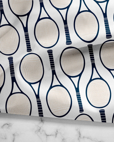 Tennis Time Tea Towel Set Tea Towel Navy Green Katie Kime