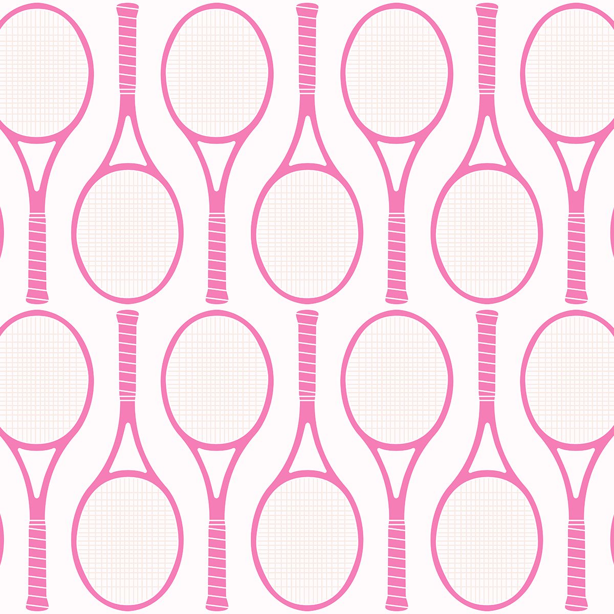 Tennis Time Traditional Wallpaper Wallpaper Multi / Large Sample Katie Kime