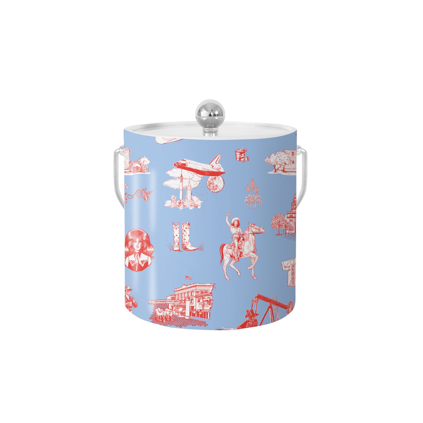 Texas Toile Ice Bucket Ice Bucket Katie Kime