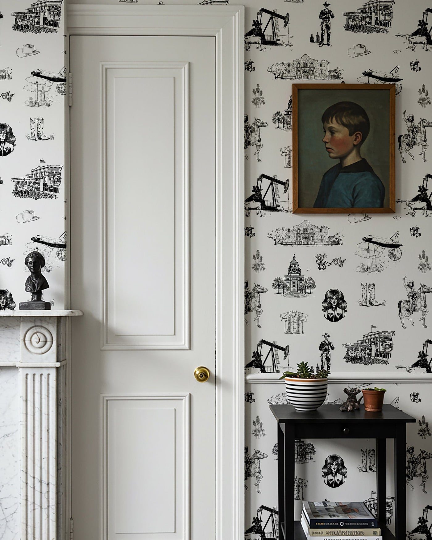 Texas Toile Peel & Stick Wallpaper Peel & Stick Wallpaper Katie Kime