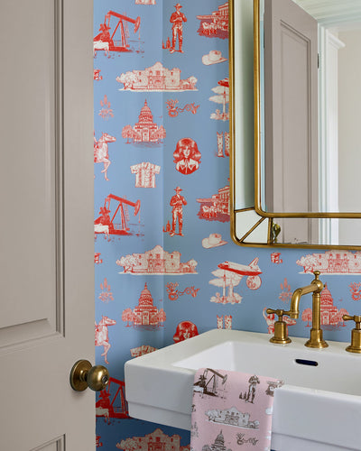 Texas Toile Traditional Wallpaper Wallpaper Katie Kime