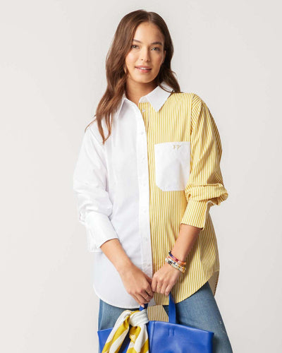 The Brooklyn Button Down Top Gold / XS/S Katie Kime