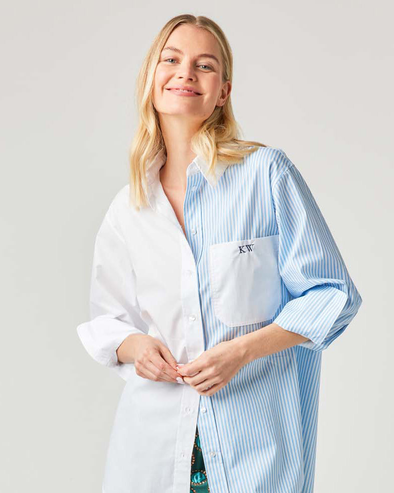The Brooklyn Button Down Top Light Blue / XS/S Katie Kime
