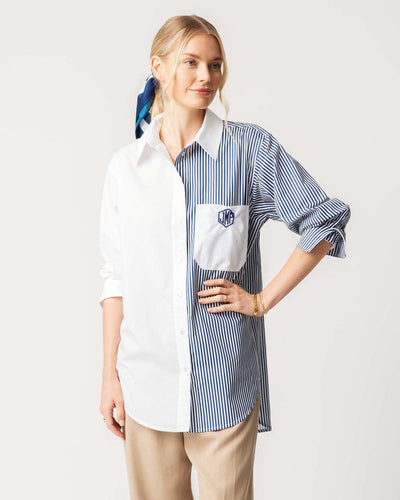 The Brooklyn Button Down Top Navy / XS/S Katie Kime