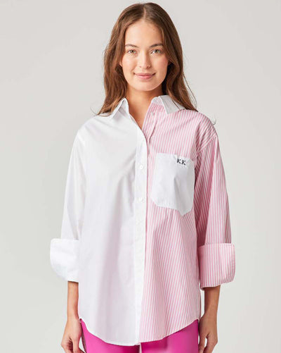 The Brooklyn Button Down Top Pink / XS/S Katie Kime