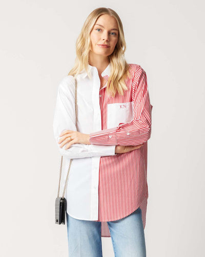 The Brooklyn Button Down Top Red / XS/S Katie Kime