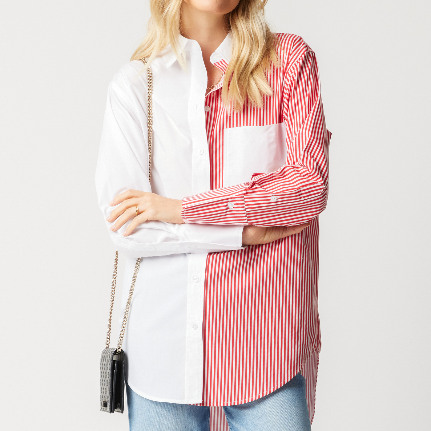 Top XS/S / Red The Brooklyn Button Down Katie Kime