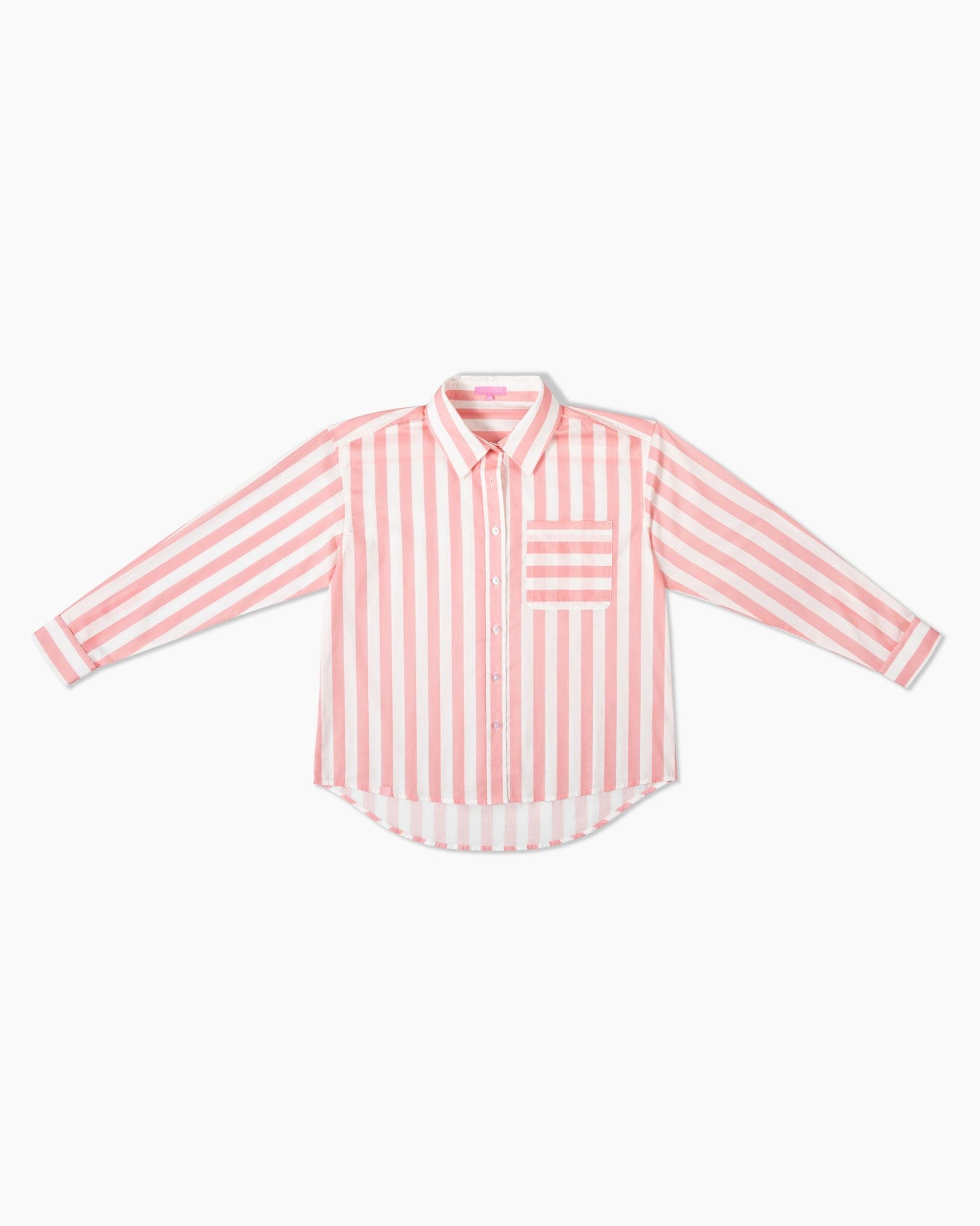 The Caroline Striped Button Down Top Katie Kime
