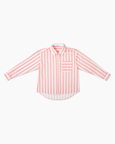 The Caroline Striped Button Down Top Katie Kime