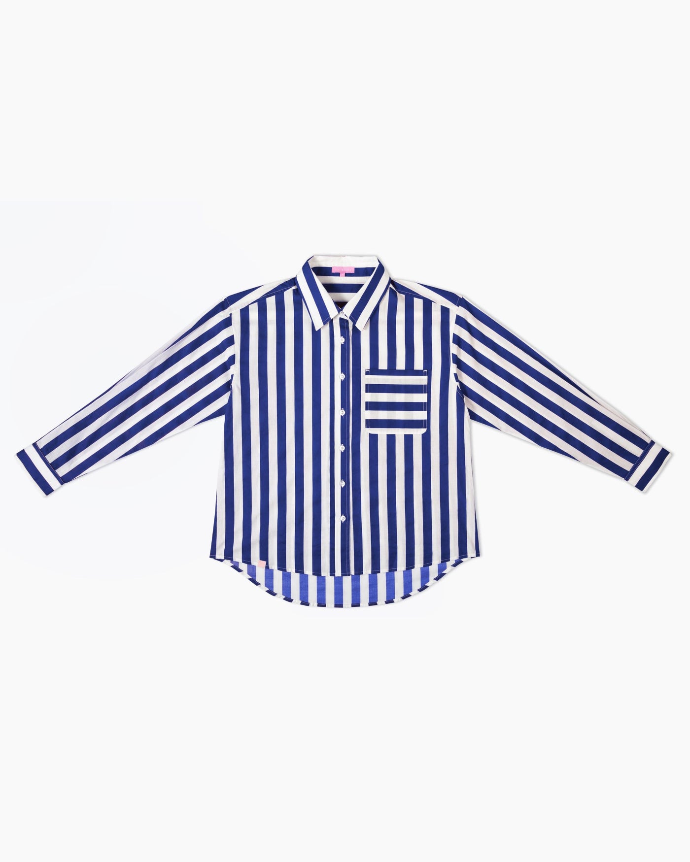 The Caroline Striped Button Down Top Katie Kime