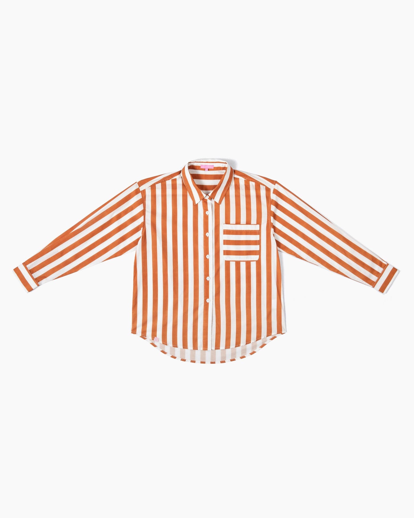 The Caroline Striped Button Down Top Katie Kime