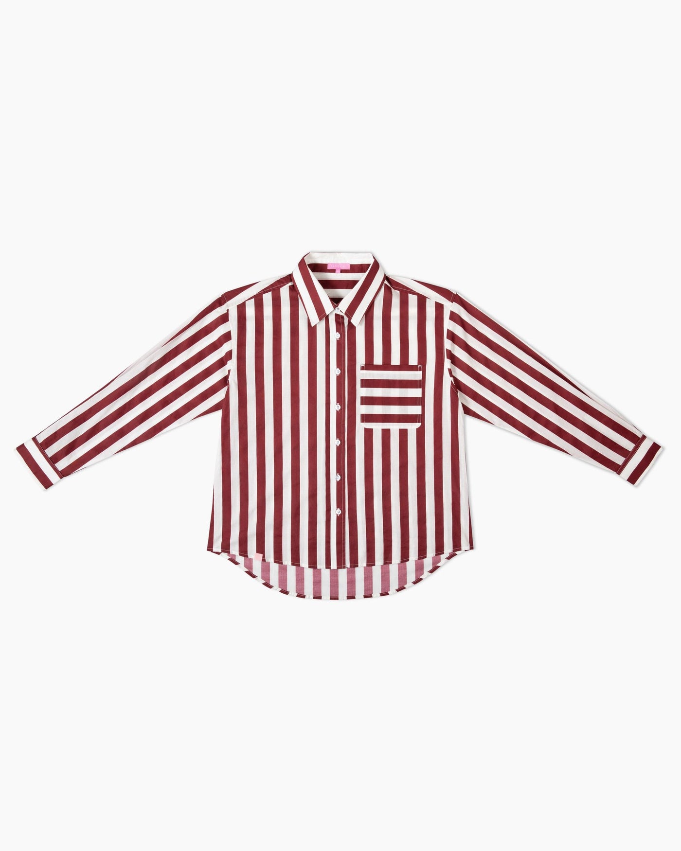 The Caroline Striped Button Down Top Katie Kime