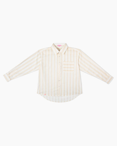 The Caroline Striped Button Down Top Katie Kime