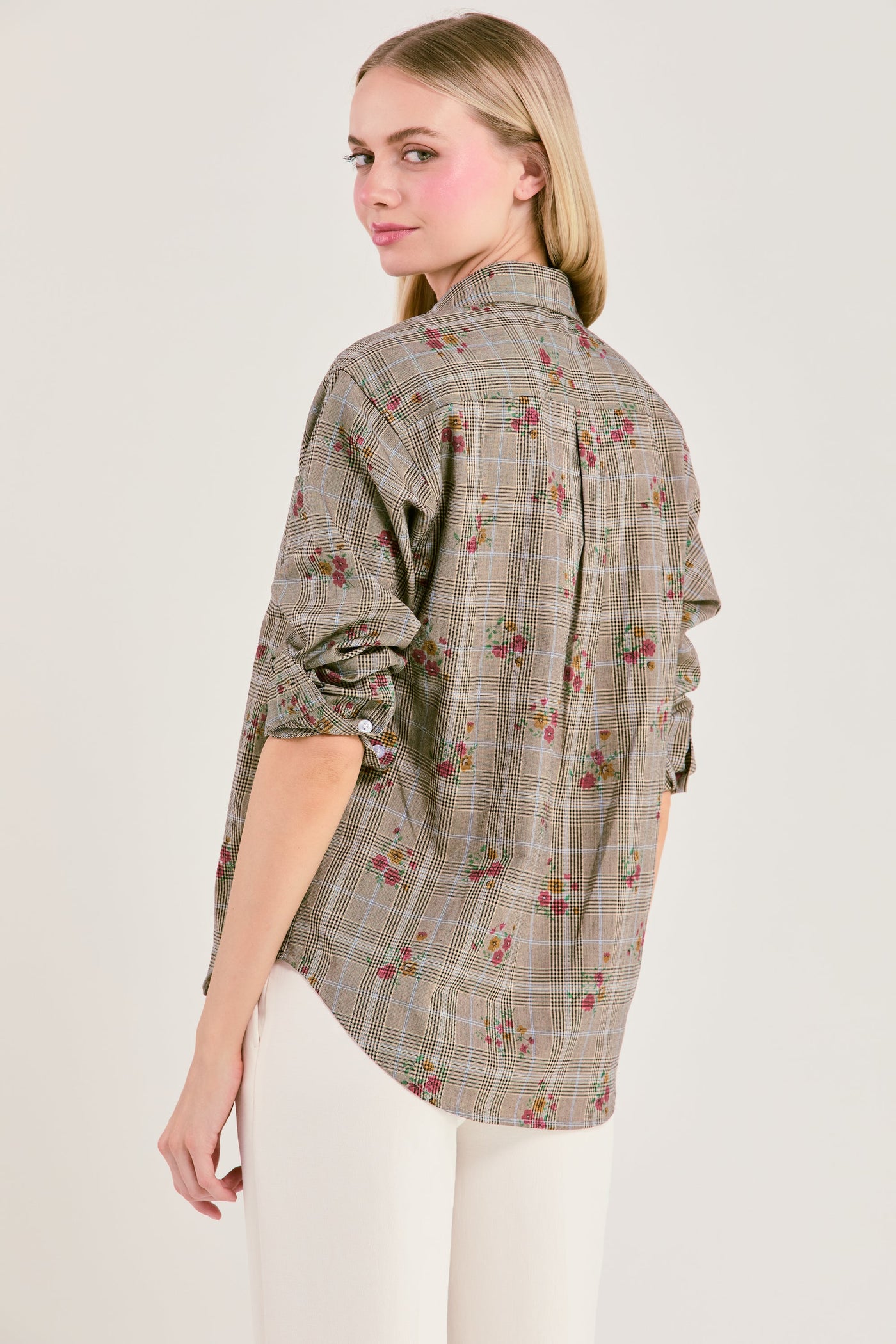 The Charlotte in Tartan Floral Top Katie Kime